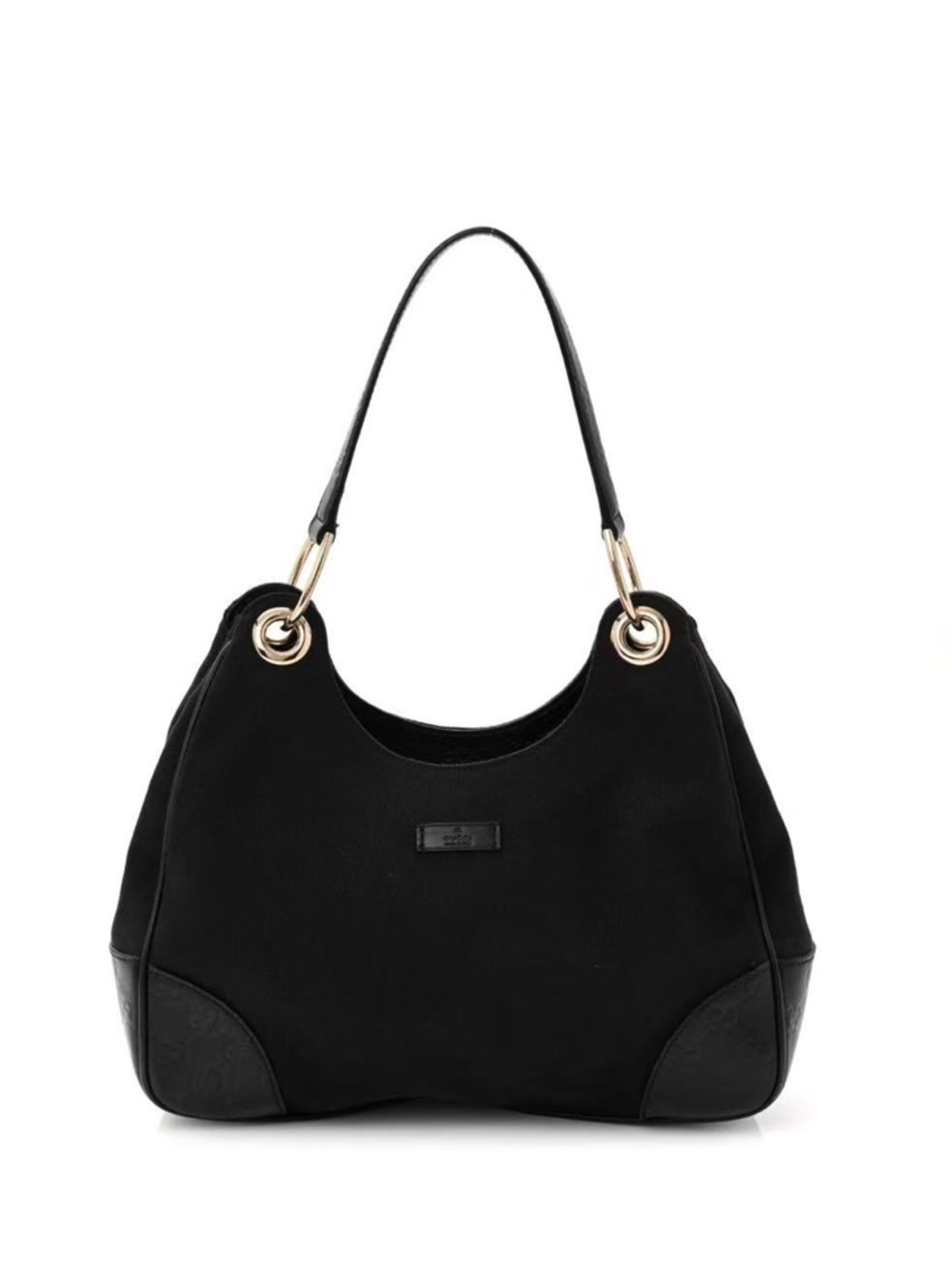 Gucci GG-Signature Trimmed Colbert‎ Hobo bag in black